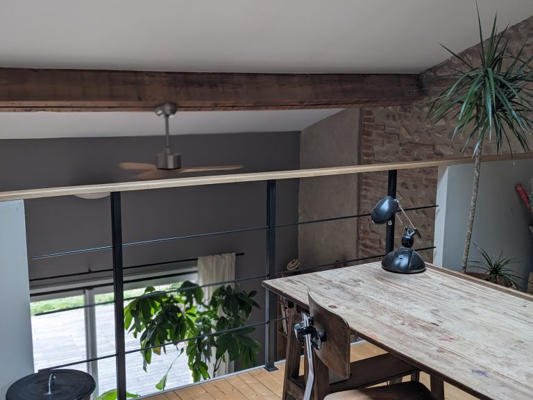 amenagement mezzanine maison renovée